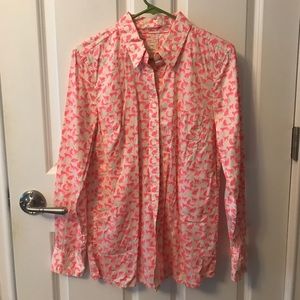 Cat button down shirt